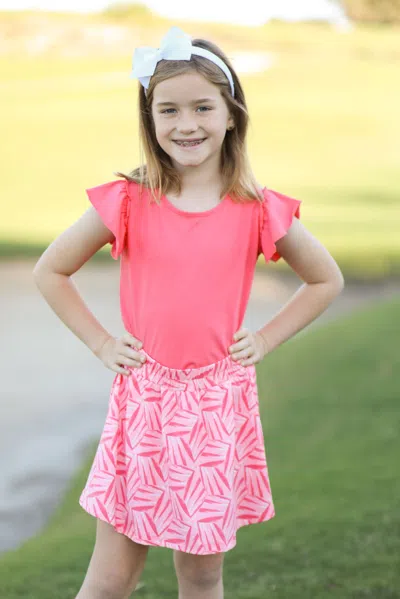 Duffield Lane Kids' Girls Abigail Top In Pink