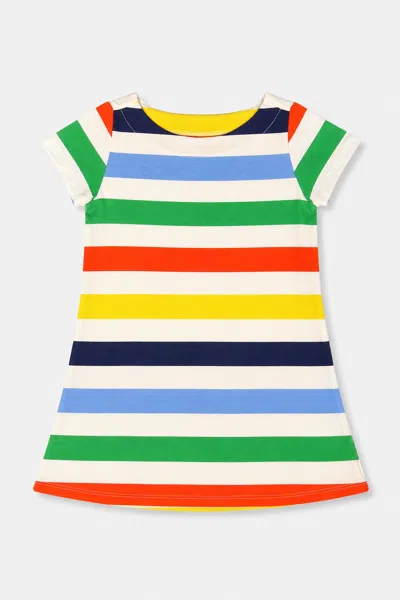 Duffield Lane Kids' Girls Amber Dress In Popsicle Stripe