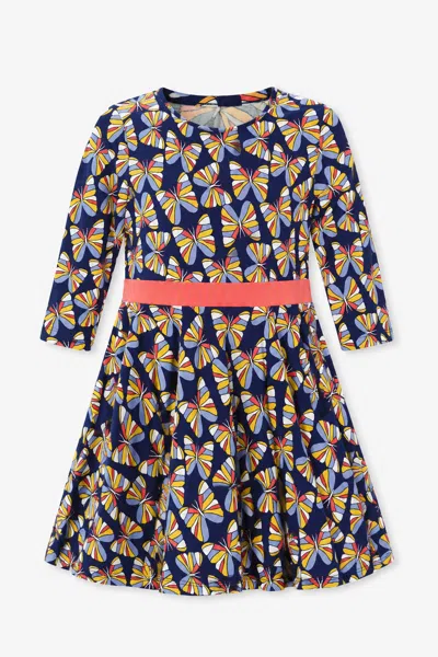 Duffield Lane Kids' Girls Joelle Twill Dress In Butterfly Print