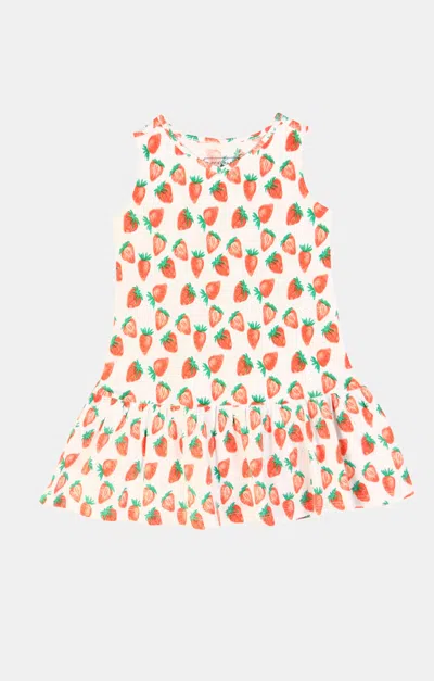 Duffield Lane Kids' Girls Layla Dress In Strawberry Fields