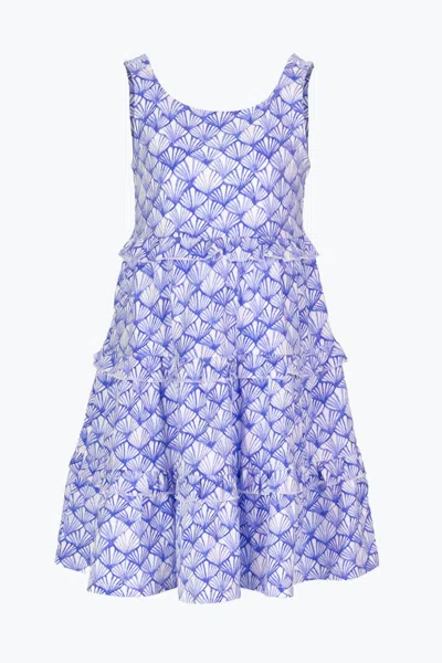 Duffield Lane Kids' Girls Ruffle Lucy Dress In Dazzling Shells