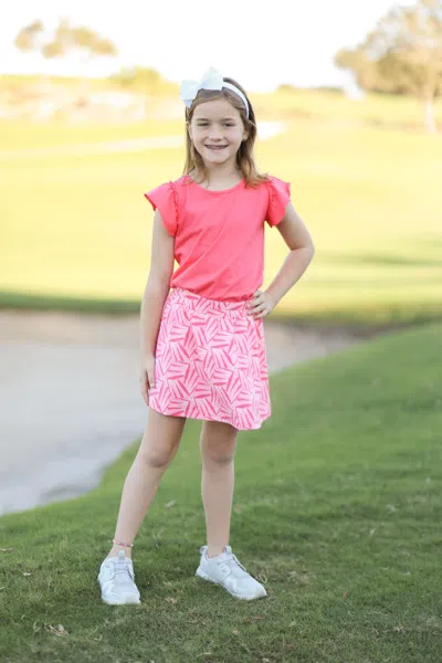 Duffield Lane Kids' Girls Saylor Skort In Pink