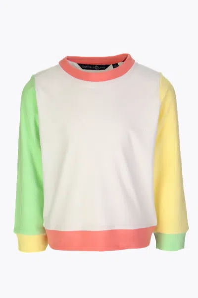 Duffield Lane Kids' Girls Scottie Colorblock Crew In Spring Colorblock