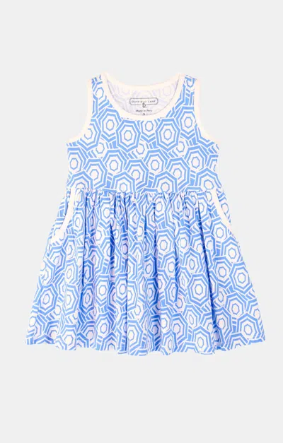 Duffield Lane Kids' Girls Tawny Twirl Dress In Umbrella Sky