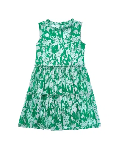 Duffield Lane Kids' Goldie Mini Dress In Green