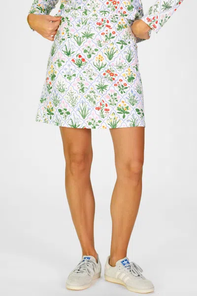 Duffield Lane Hattie Skort In Garden Lattice