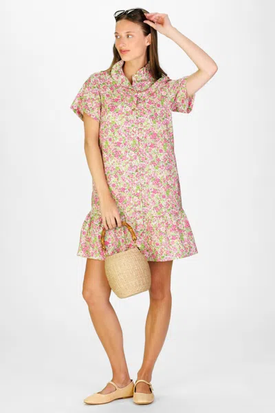 Duffield Lane Inez Dress In Pink Floral