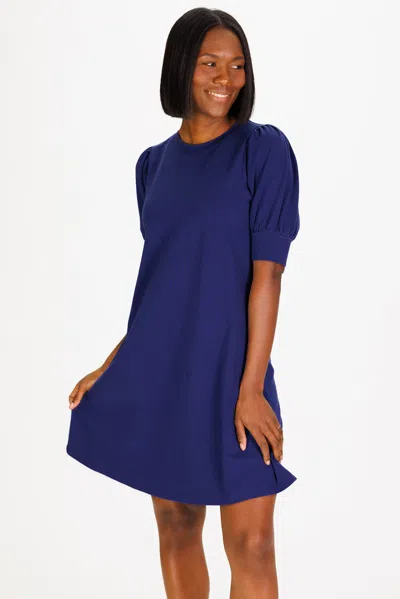 Duffield Lane Jennifer Dress In Royal Navy