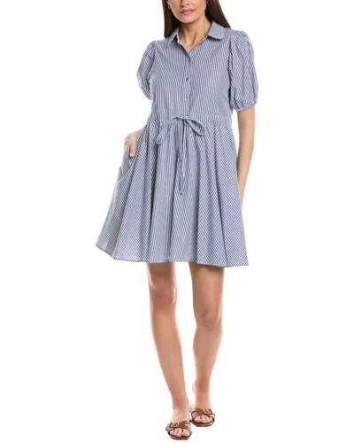 Duffield Lane Kara Shirtdress In Blue