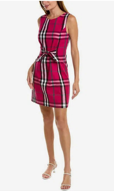 DUFFIELD LANE KAYLN DRESS IN PINK PLAID