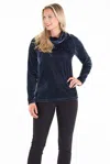 Duffield Lane Keira Pullover In Slate Velvet