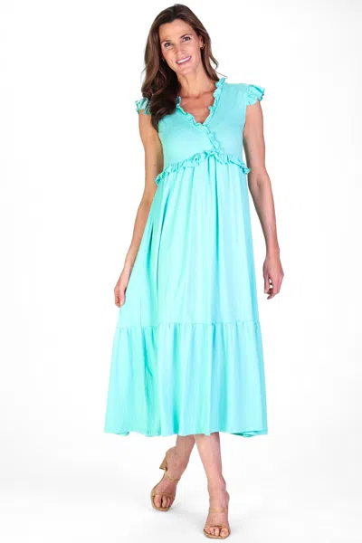 Duffield Lane Kimberly Dress In Aqua Mist
