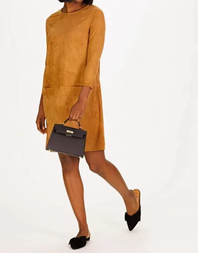 Duffield Lane Kristin Dress In Brown In Neutral
