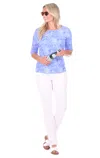 DUFFIELD LANE LAKE TEE IN BLUE MARBLE