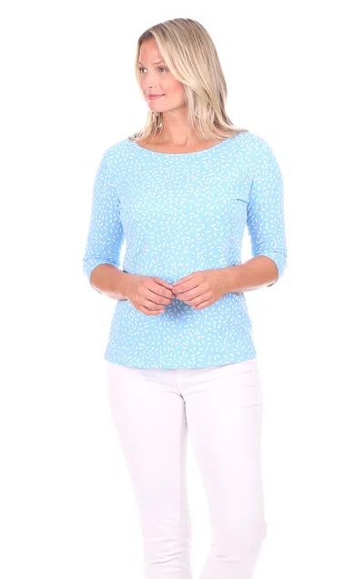 Duffield Lane Lake Tee In Sea Blue Confetti