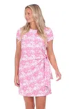 Shop Duffield Lane Lexi Dress In Azalea Botanical In Pink