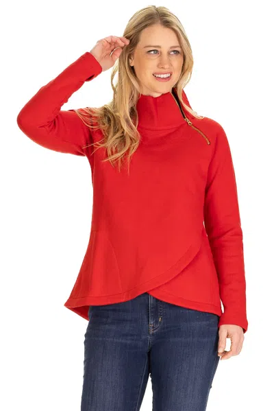 Duffield Lane Lexington Sweatshirt In Holly Berry