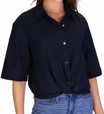 Duffield Lane Livvy Top In Navy In Blue
