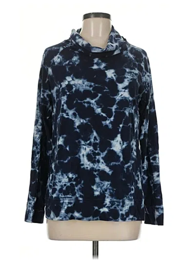 Pre-owned Duffield Lane Long Sleeve Turtleneck In Blue