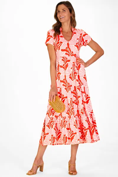 Duffield Lane Magnolia Dress In Sunset Blossoms