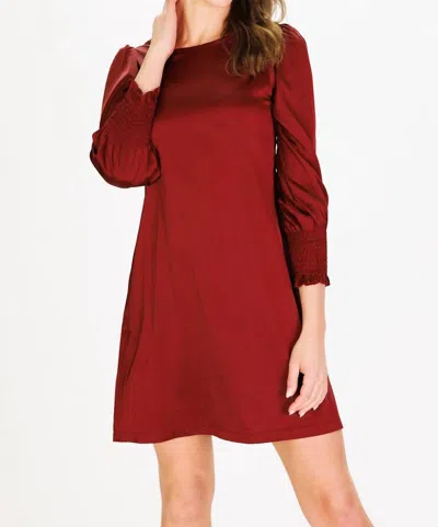 Duffield Lane Maren Dress In Pinot In Red