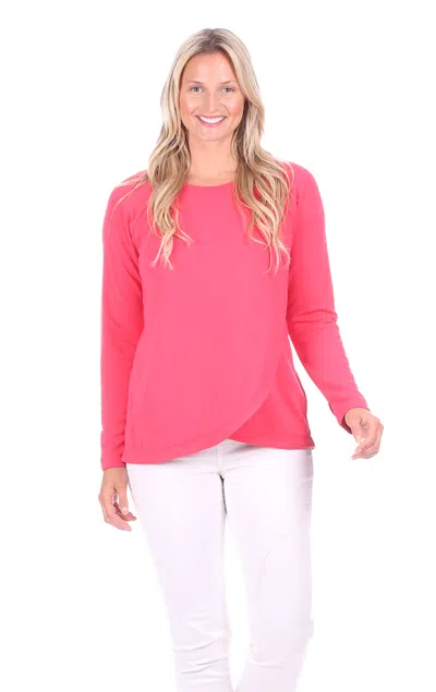Duffield Lane Mckenna Crew Neck In Paradise Pink