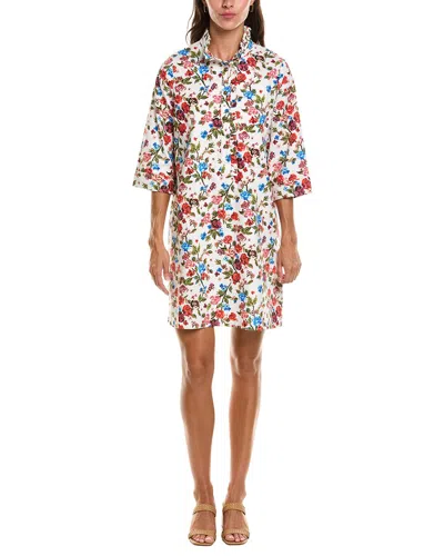Duffield Lane Olive Mini Dress In Multi