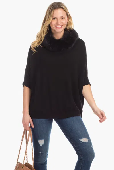 Duffield Lane Payton Poncho In Black