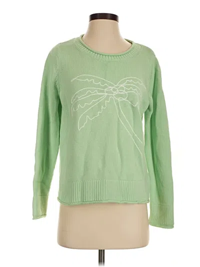 Pre-owned Duffield Lane Pullover Sweater In Green