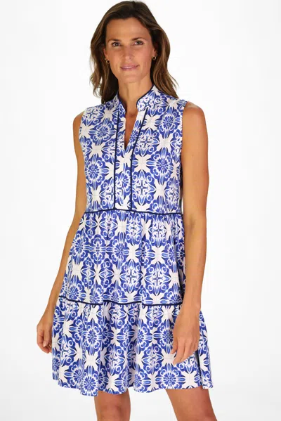Duffield Lane Robin Dress In Amalfi Tiles