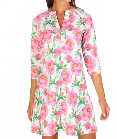 Duffield Lane Sam Mini Dress In Painted Peony In Multi