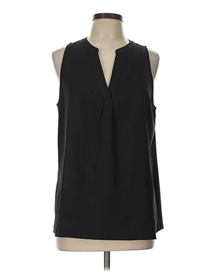 Pre-owned Duffield Lane Sleeveless Blouse In Black