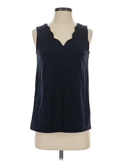 Pre-owned Duffield Lane Sleeveless Top Black V-neck Tops