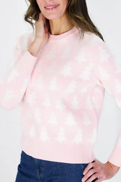 Duffield Lane Snowy Trees Crew Neck Sweater