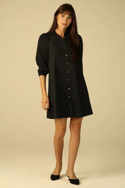 Duffield Lane Suede Ashlynn Dress In Black
