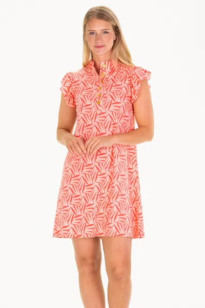 Duffield Lane Sylvie Dress In Coral Kaleidoscope