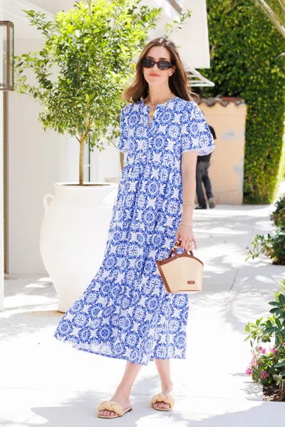 Duffield Lane Taryn Dress In Amalfi Tiles