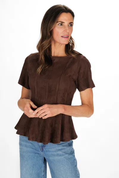 Duffield Lane Tate Top In Brown