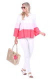 Duffield Lane Tate Top In Pink Colorblock