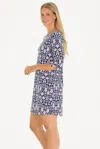 DUFFIELD LANE THE ALICIA DRESS IN NAVY FILIGREE