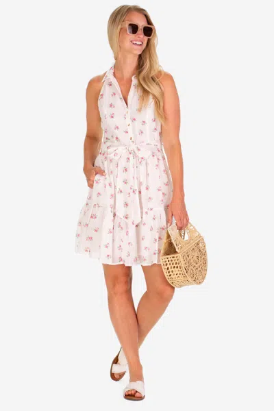Duffield Lane The Ann Dress In White Roses