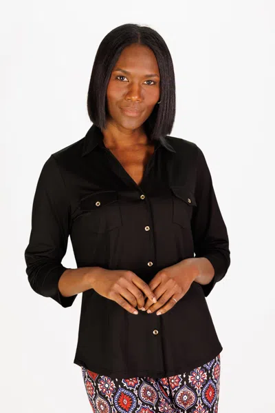 Duffield Lane The Birdie Top In Black