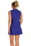 Duffield Lane The Catherine Sleeveless Tunic In Bright Blue
