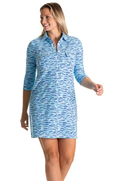 Duffield Lane The Coco Dress In Leland Gal Shoreline