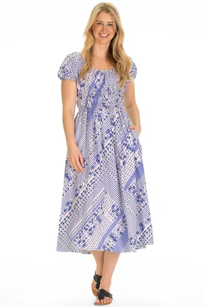 Duffield Lane The Emmie Dress In Blue Breeze