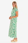 Duffield Lane The Gaia Maxi Dress In Green Garden In Green