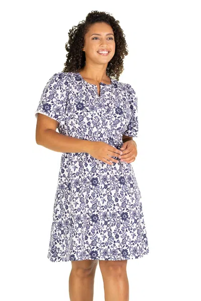 Duffield Lane The Hannah Dress In Morning Glory In White