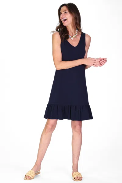 Duffield Lane The Layla Dress In Navy