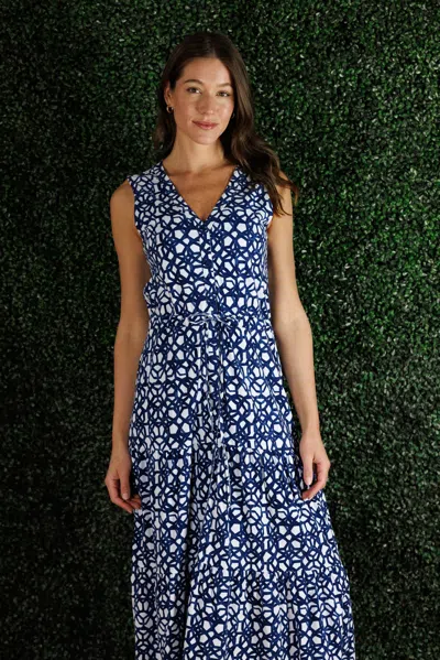 Duffield Lane The Lianna Dress In Navy Bowline In Blue