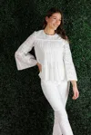 Duffield Lane The Lilith Top In White Eyelet In White